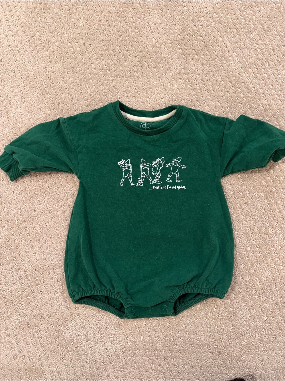 Caden Lane Grinch Graphic One-Piece Bodysuit